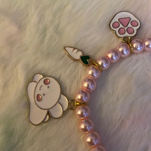 Pink Bunny Charm Bracelet - Picture 3 of 5